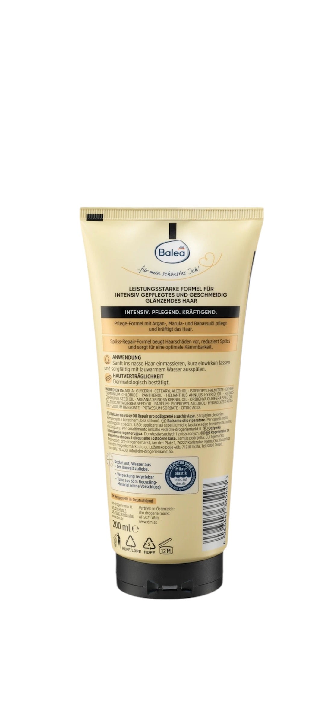 Après-shampooing réparateur intensif des cheveux, Balea