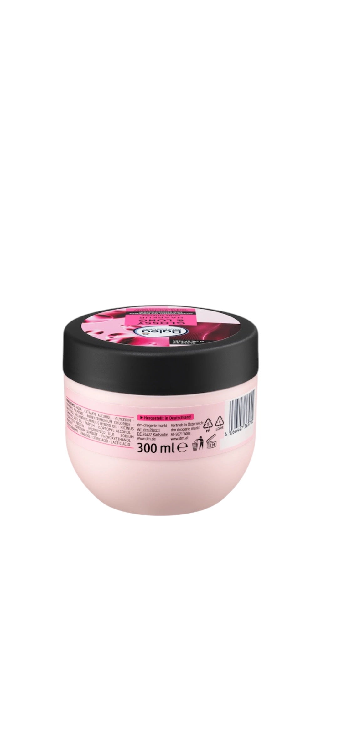 Masque pour cheveux brillant et long, Balea
