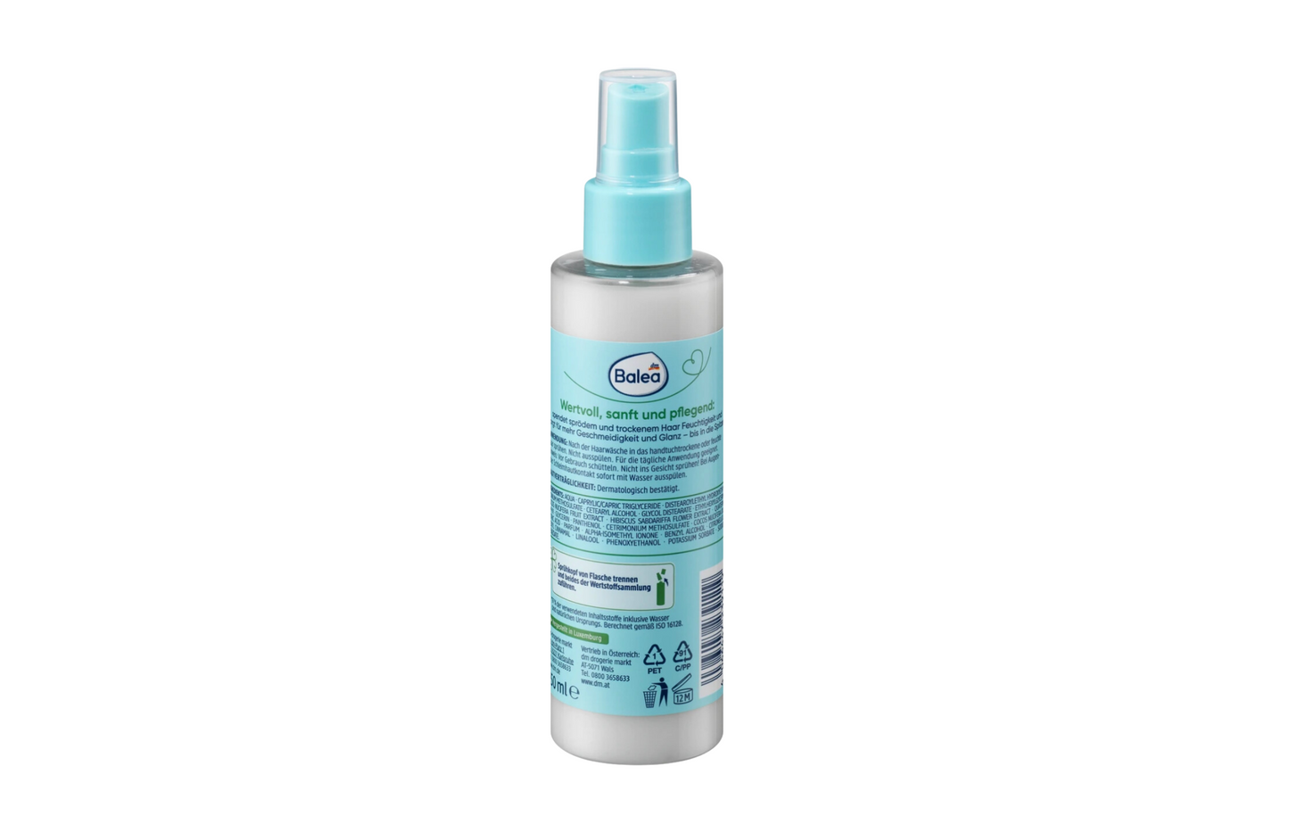 Spray pour cheveux sec Naturel Beauty, Balea
