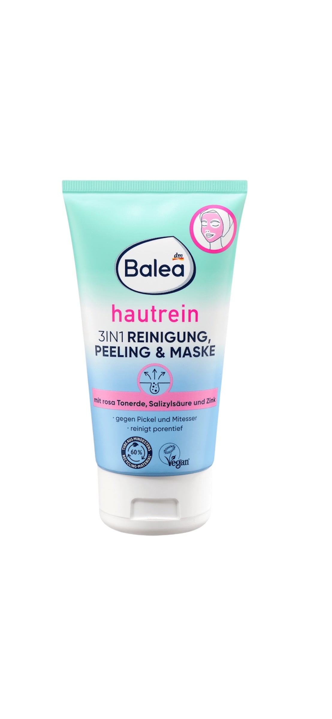 3en1 Nettoyant, Peeling & Masque hautrein