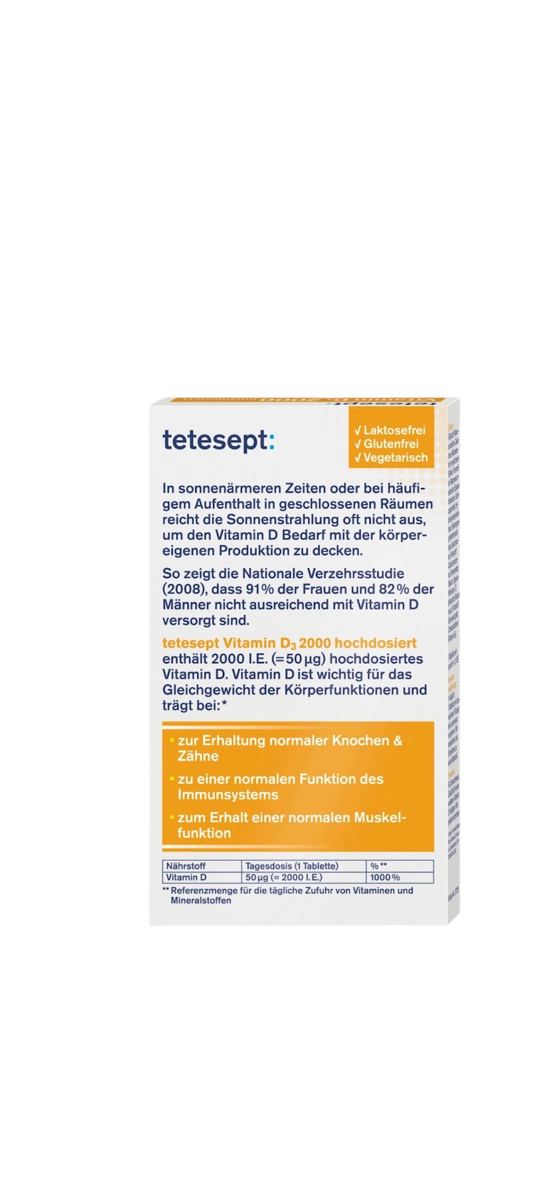 Vitamine D3-2000UI, Tetesept